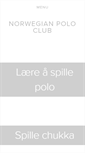 Mobile Screenshot of norwegianpoloclub.com