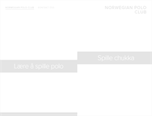 Tablet Screenshot of norwegianpoloclub.com